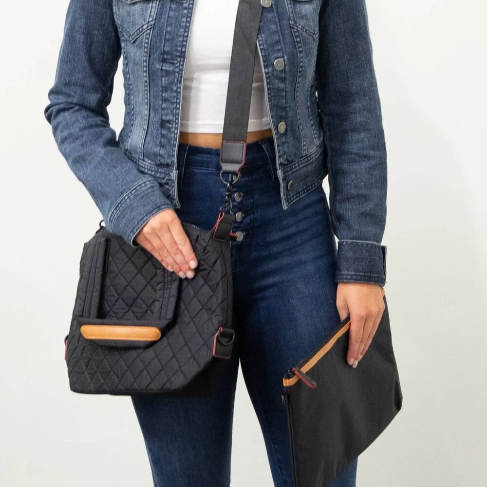 NWT 2 Piece Quilted Tote Bag and Pouch